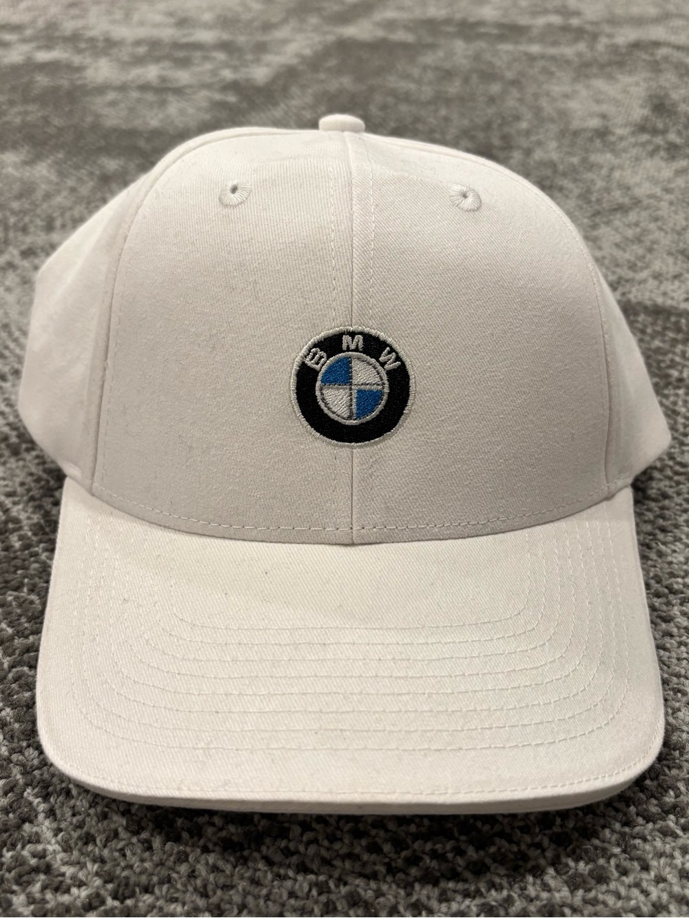 BMW Lifestyle White Classic Logo Adjustable Hat OSFA